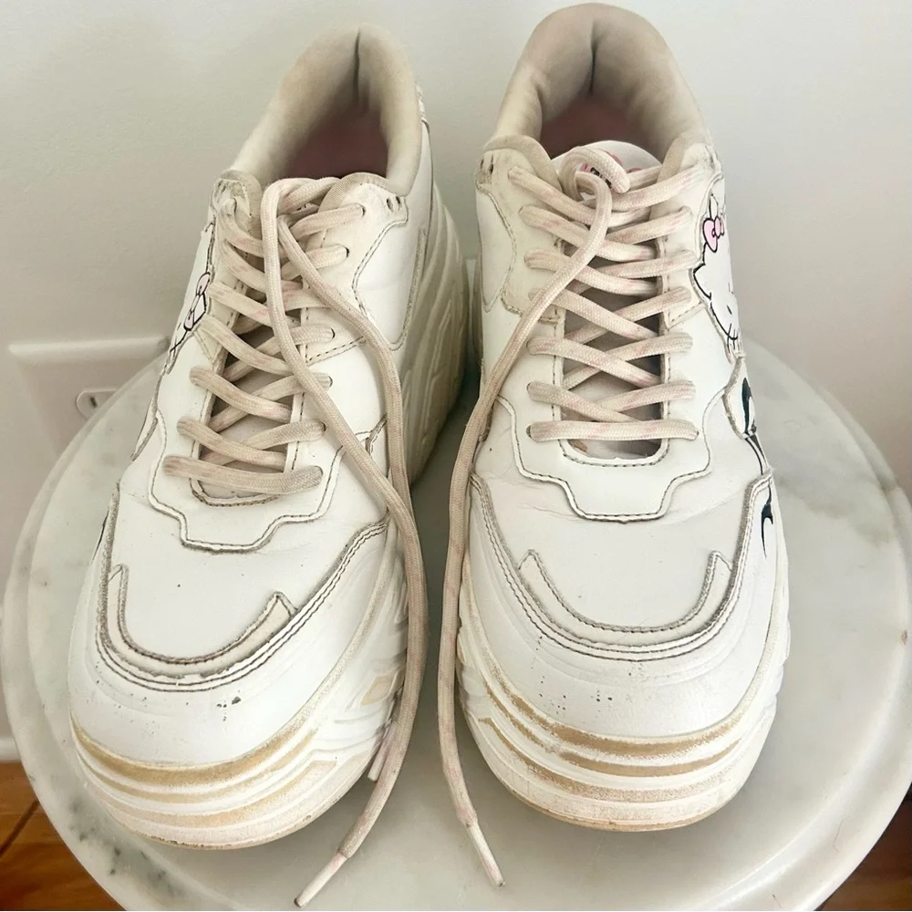 Hello Kitty x Berksha White Platform Sneakers